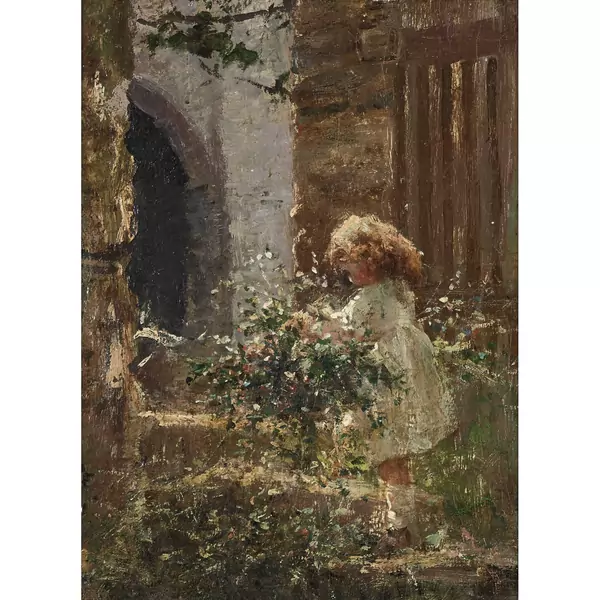 Mädchen mit Blumen