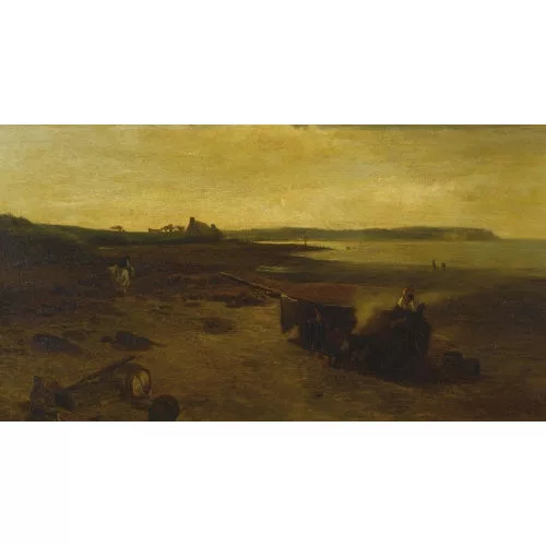 Amédée Baudit — Strandszene mit Boot.