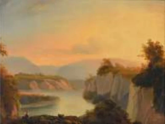 amedee baudit — Paysage de campagne animé