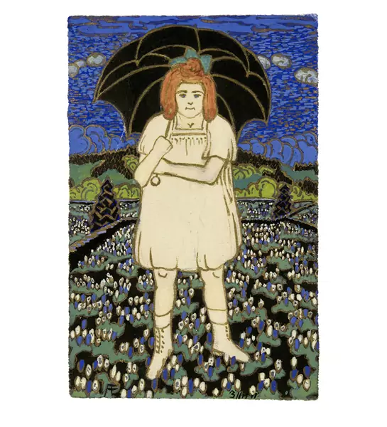 André Evard — Fillette au parapluie — Galerie Kornfeld