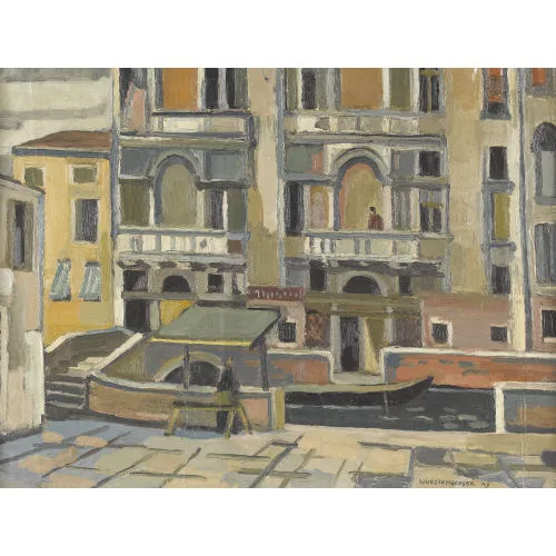 André Frédéric von Wurstemberger — Venezianische Kanalpartie.