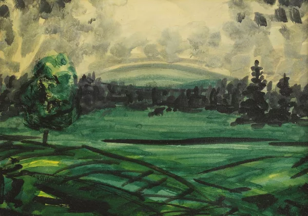 André Jean Evard — Paysage avant l'orage