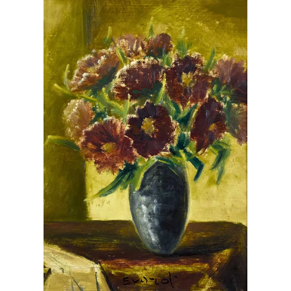 André Jean Evard — Blumenstrauss in Vase.