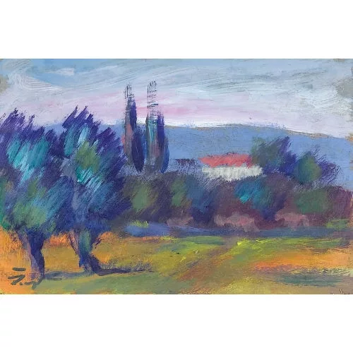 André Jean Evard — Südliche Landschaft.