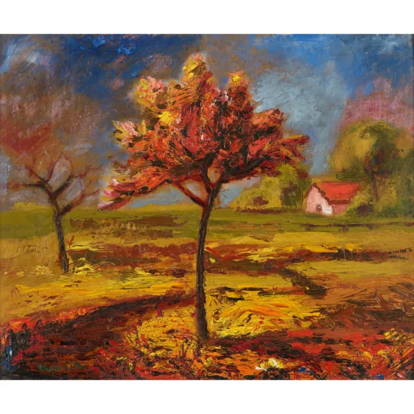 André Jean Evard — Landschaft mit Bäumen.