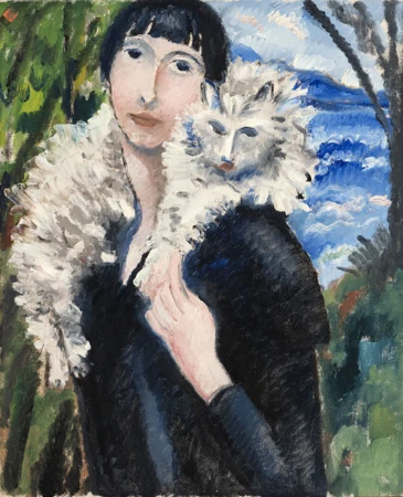 Femme au chat