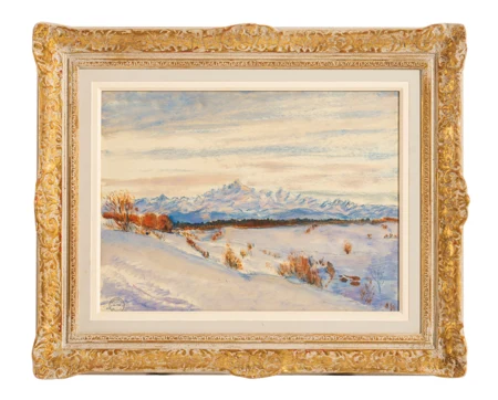 Paysage sous la neige