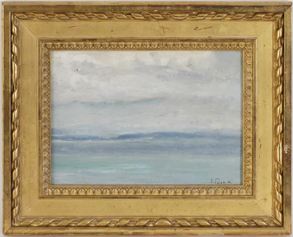 André Julien Prina — Vue du Léman,