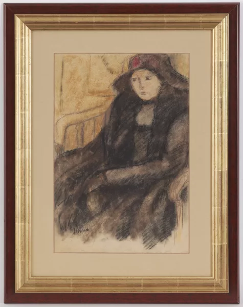 André Julien Prina — Femme assise,