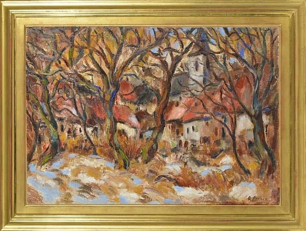 andre julien prina — Village derrière les arbres
