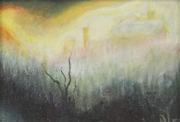 André Sangsue — Paysage en hiver