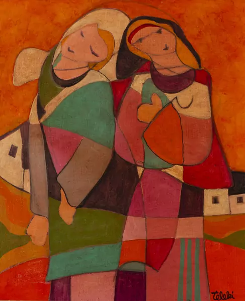 André TELEKI (1928-1999), "Les confidences", huile — DognyAuction