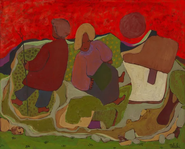 André Teleki — Couple aux champs