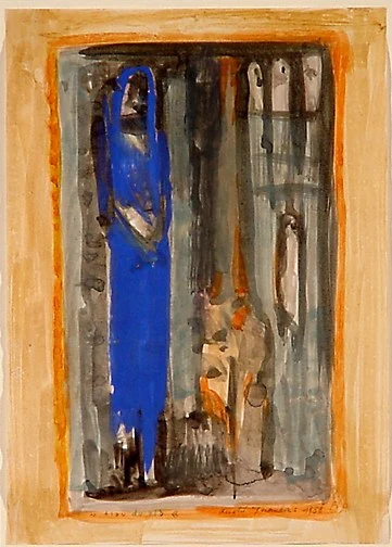 André Thomkins — blau du alb, 1958
