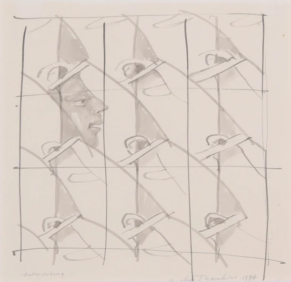 André Thomkins — Unterweisung, 1974