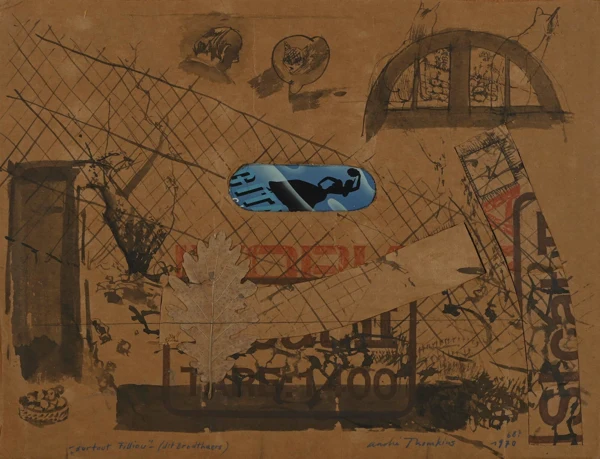 André Thomkins — "Surtout Filliou" - (dit Brodthaers), 1970