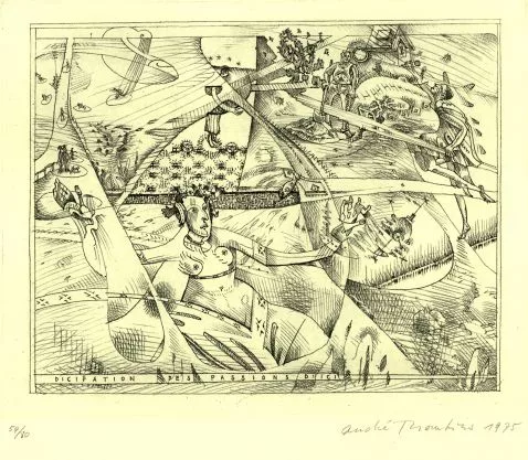 André Thomkins — 4 Bll. Figürliche Motive