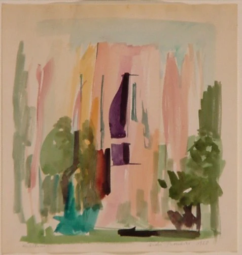 André Thomkins — Hochhäuser, 1958