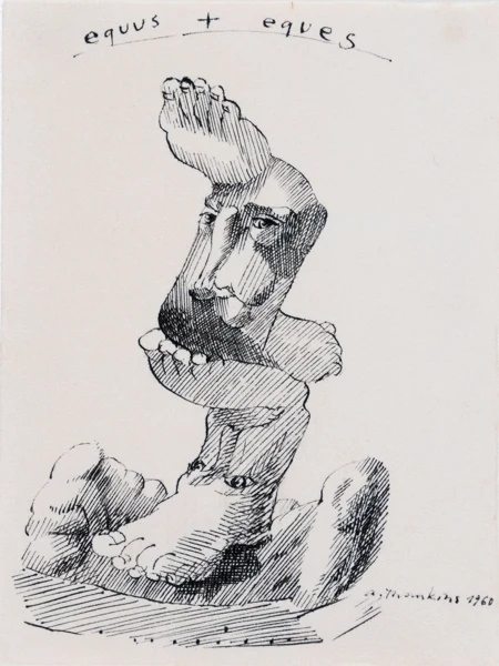 André Thomkins — Equus + equus, 1960