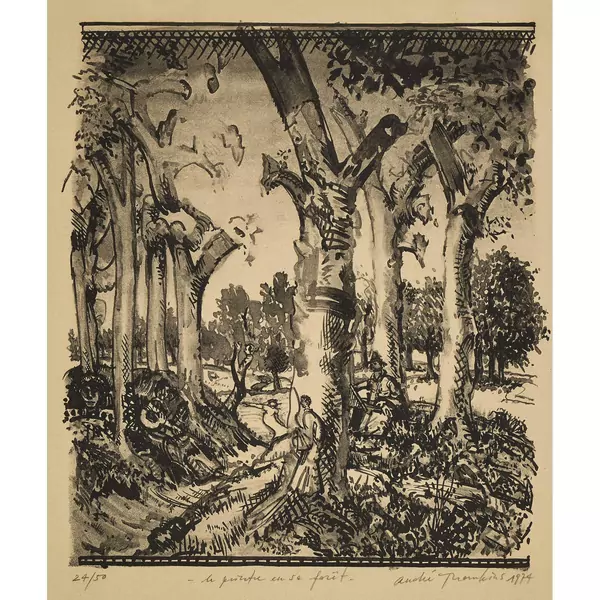"le peintre en sa fôret"