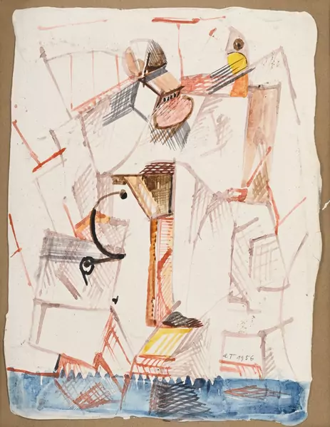André Thomkins — Composition, 1956