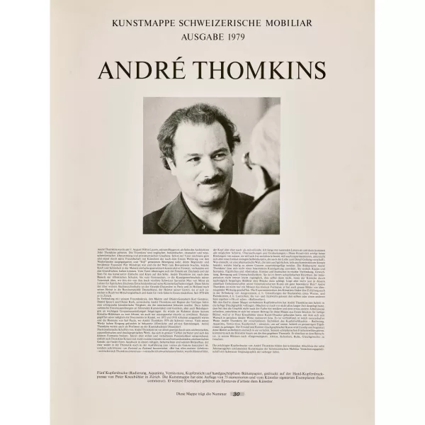 André Thomkins — "Kunstmappe Schweizerische Mobiliar Ausgabe 1979".
