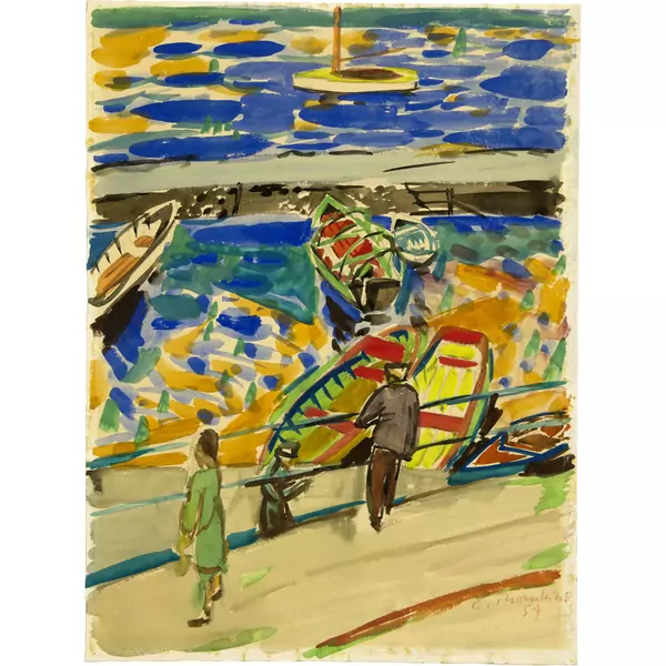 André Thomkins — Am Hafen — Galerie Kornfeld