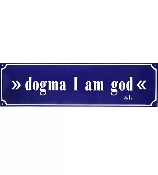 André Thomkins — dogma I am god — Galerie Kornfeld