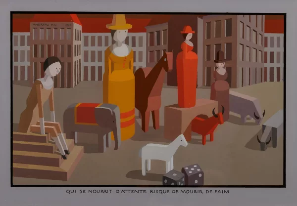 Andreas His — Qui se nourrit d'attente risque de mourir de faim, 1972
