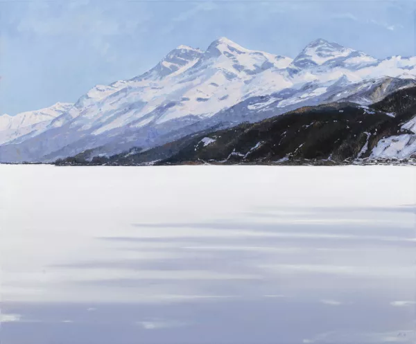 Andreas Rickenbacher — Silsersee mit Blick Richtung Segl Maria, 2018