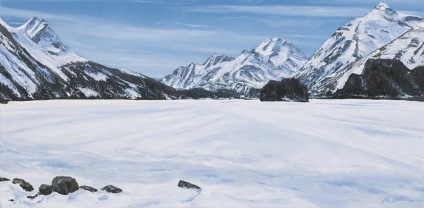 Andreas Rickenbacher — Winter am Silsersee, 2015