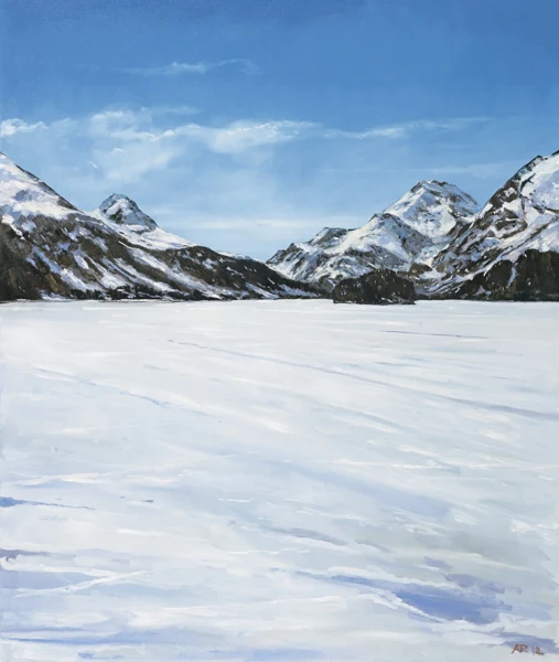 Andreas Rickenbacher — "ES TAUT", SILSERSEE, 2012"THAWING", LAKE SILS, 2012
