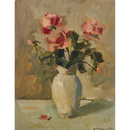 Rosen in weisser Vase