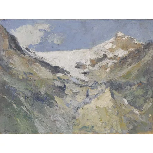 Angelo Giorgetti — Berglandschaft mit Gletscher.