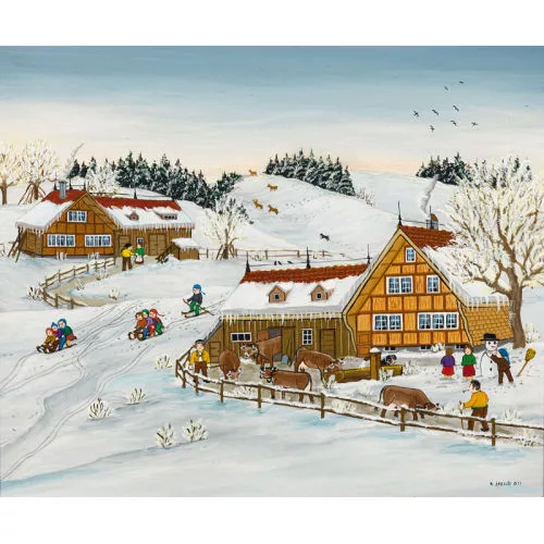 Anna Staub — Appenzeller Bauernleben im Winter.