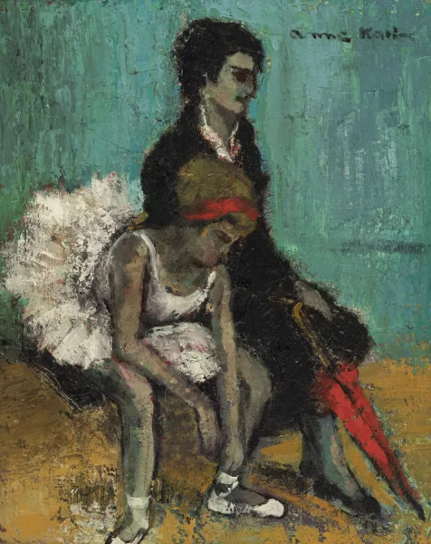 Anne Karine — Anne Karine (1919), Ballerine, huile sur toile,