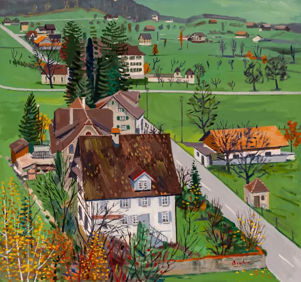 Dörfliche Landschaft. 1987