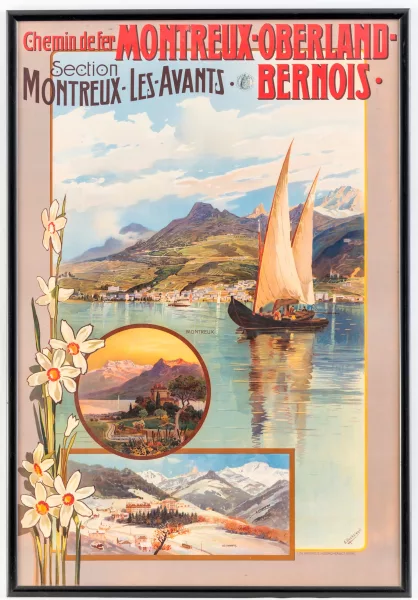 Anton Reckziegel — Chemin de fer Montreux-Oberland Bernois, Section Montreux, Les Avants