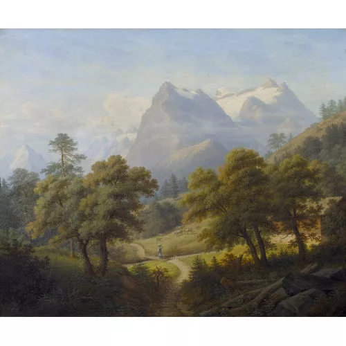 Anton Winterlin — Gebirgslandschaft mit dem Uri-Rotstock (22E). (480847) (295)