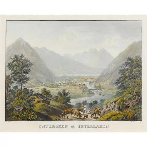 Anton Winterlin — "Unterseen et Interlaken".