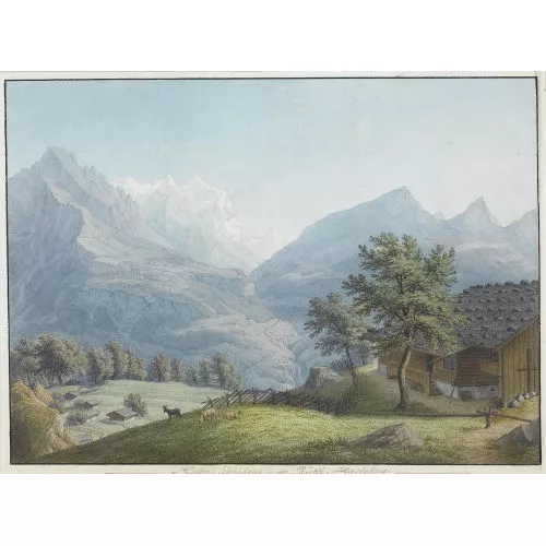 Anton Winterlin — "Huber′s Wohnhaus in der Rütli. Hasleberg".