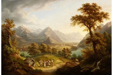Berner Oberland mit Blick auf Aare und Brienzersee