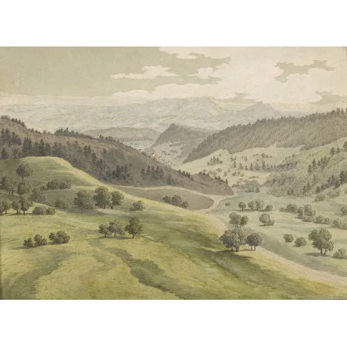 Anton Winterlin — Blick von der Frohburg aus in die Landschaft.