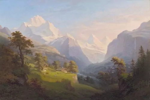 ANTON WINTERLIN — Landschaft im Berner Oberland. 1851. — Koller Auktionen