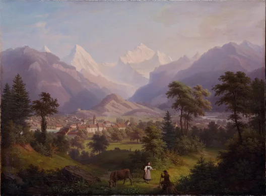 Anton Winterlin — Der Titlis aus der Nähe von Engelberg aus gesehen