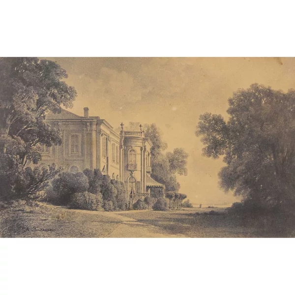 Antonio Fontanesi — "Château de Crans près Nyon".