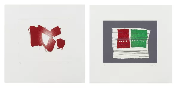 Aoi HUBER-KONO (1936) et Anna VANNOTTI (1951), ensemble de deux gravures — DognyAuction