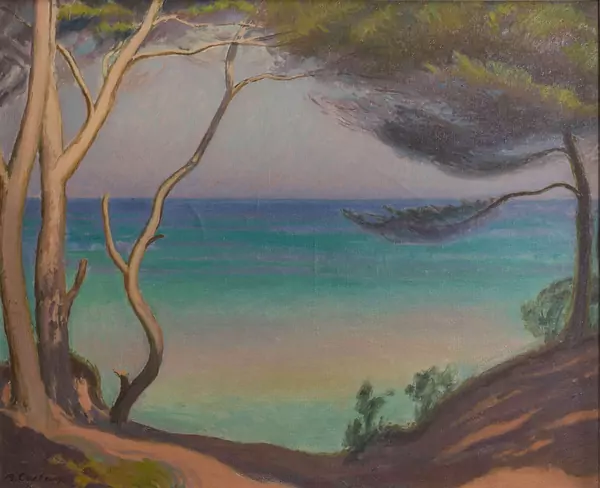 Armand CACHEUX (1868-1965), "Paysage au bord du lac" — DognyAuction