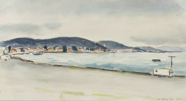 Armand Henri ROUILLER (1901-1977), 'Paysage marin', aquarelle — DognyAuction