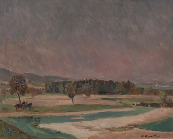 Armand Henri ROUILLER (1901-1977), 'Scène champêtre à la tombée du jour', huile — DognyAuction
